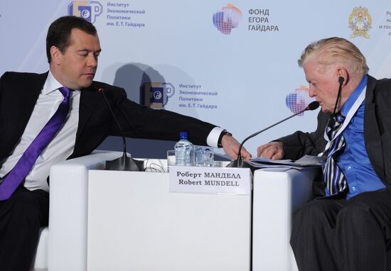 Dmitry Medvedev attends Gaidar Forum, Moscow