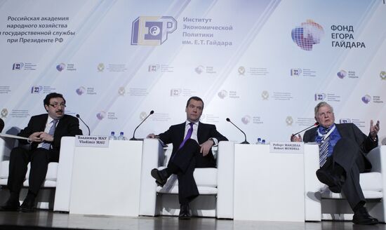 Dmitry Medvedev attends Gaidar Forum, Moscow