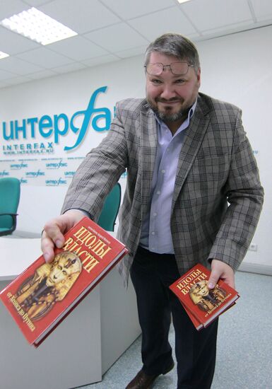 News conference by Monarchist Party's leader Anton Bakov