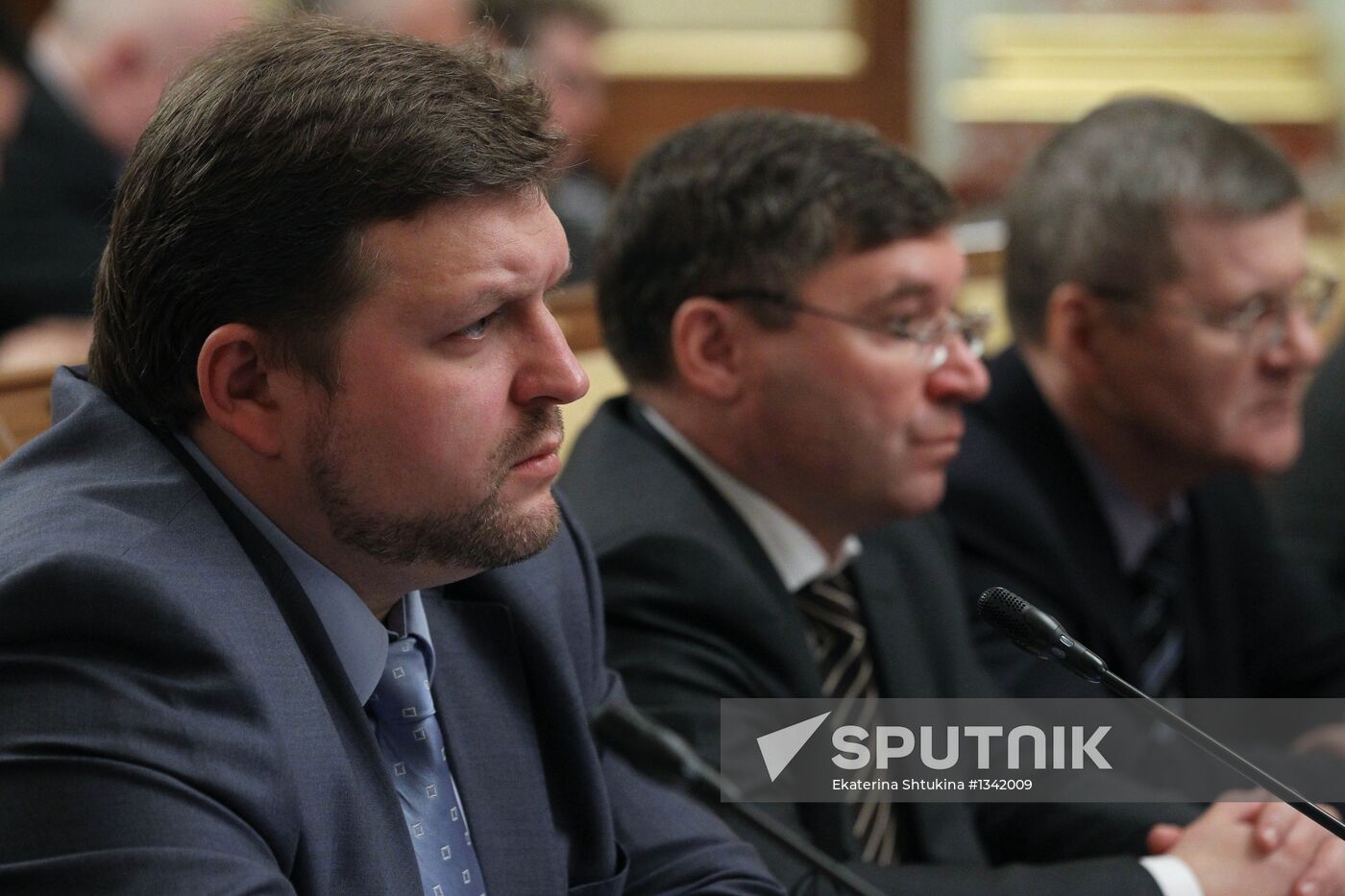 Nikita Belykh at Russian Government meeting
