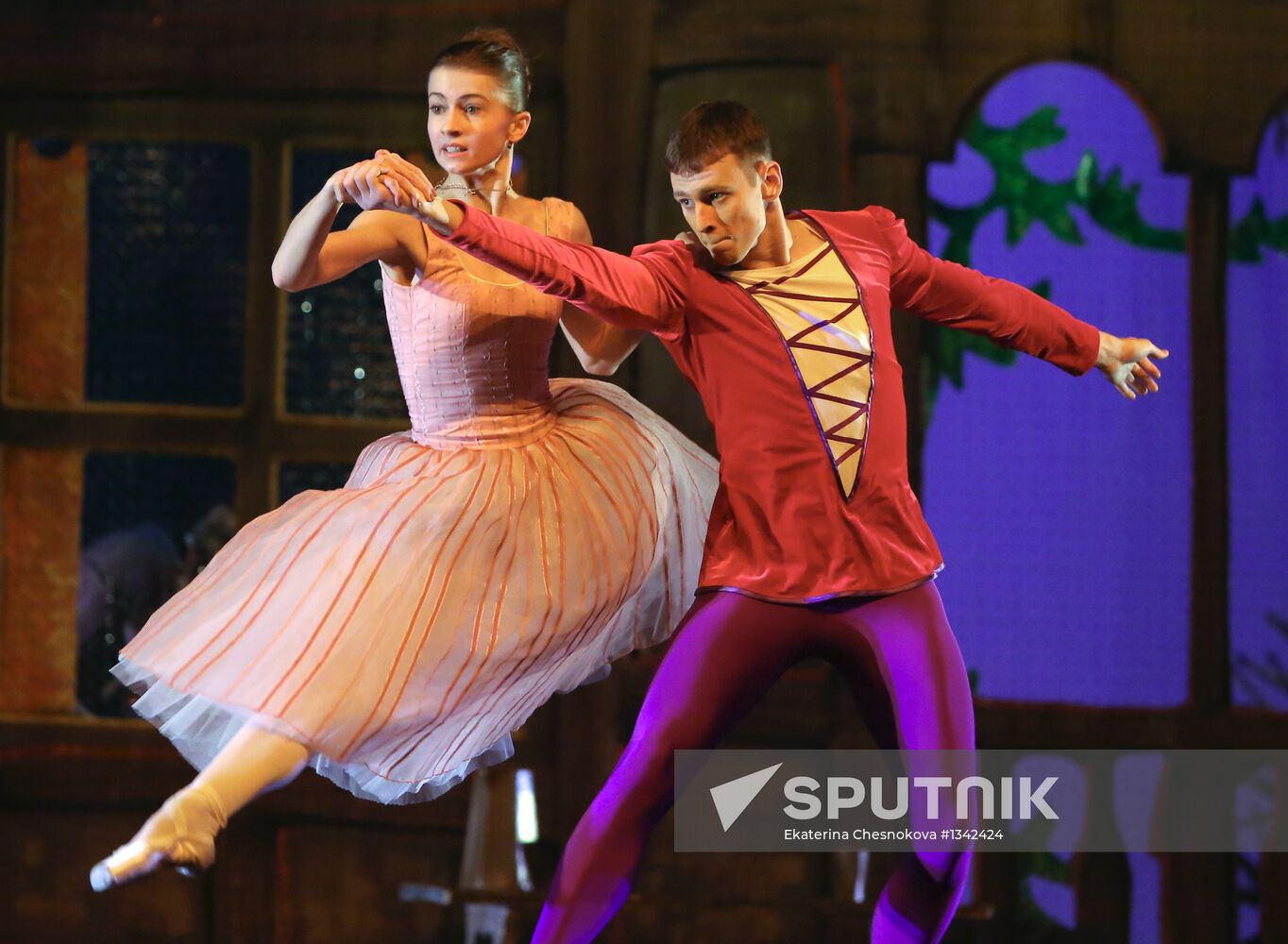 Dress rehearsal of ballet Beauty & the Beast