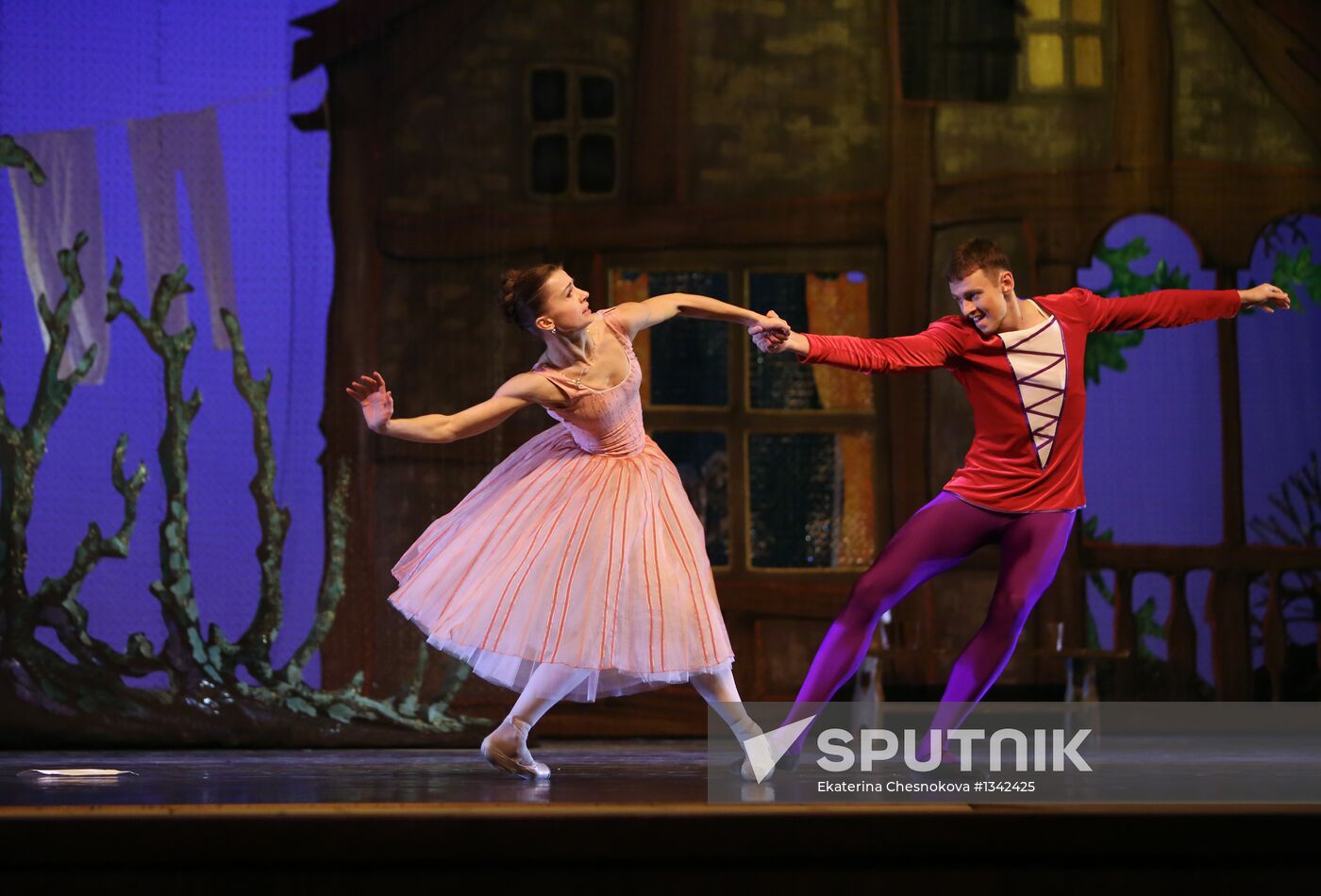 Dress rehearsal of ballet Beauty & the Beast