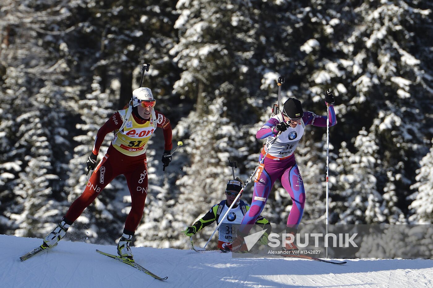 Biathlon. 6th stage of World Cup. Women's Sprint