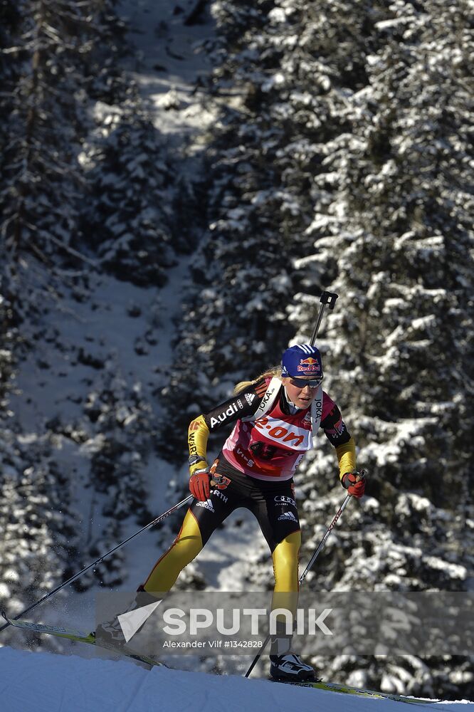 Biathlon. 6th stage of World Cup. Women's Sprint