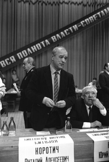 Vitaly Korotich and Yuri Nikulin