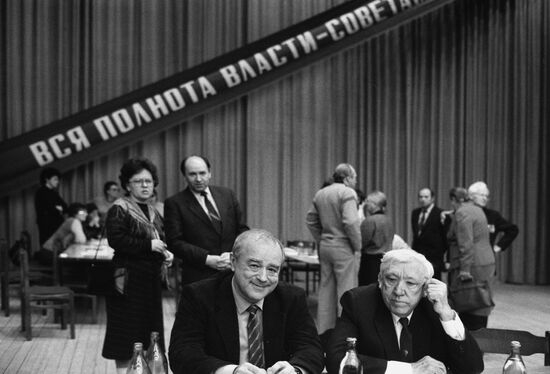 Vitaly Korotich and Yuri Nikulin