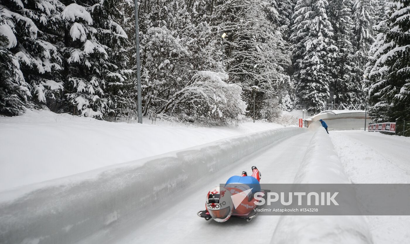 FIBT Bobsleigh and Skeleton European Championships. Day one