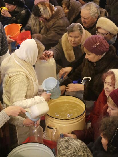 Blessing of water on Eve of Epiphany