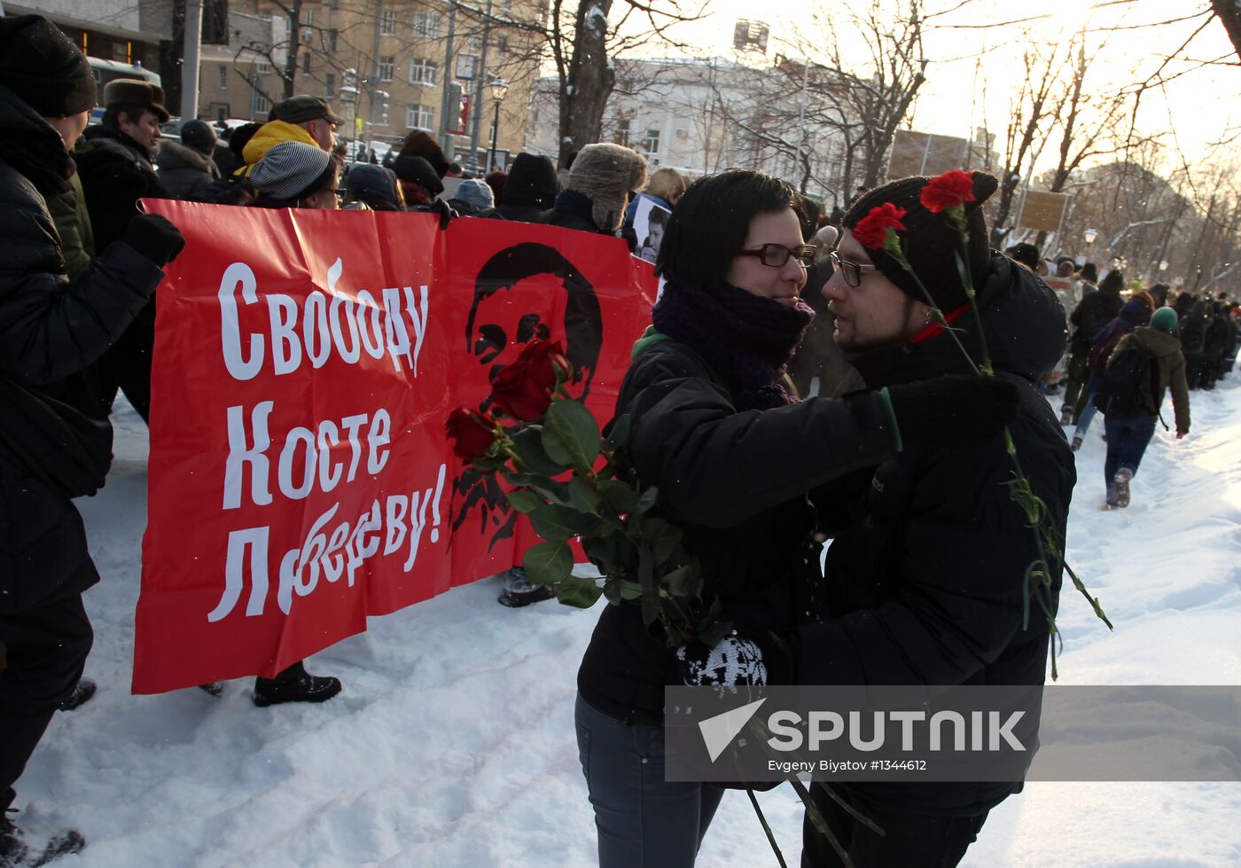 March in memory of Stanislav Markelov and Anastasia Baburova
