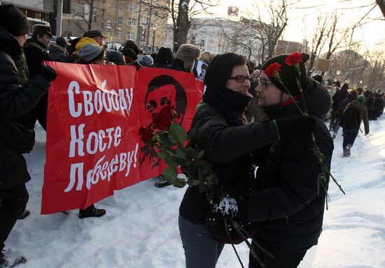 March in memory of Stanislav Markelov and Anastasia Baburova