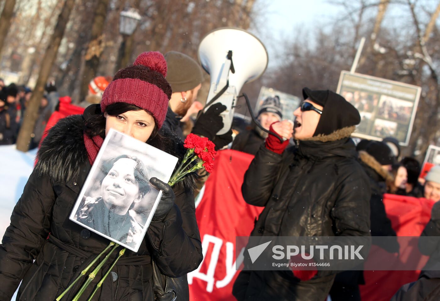 March in memory of Stanislav Markelov and Anastasia Baburova