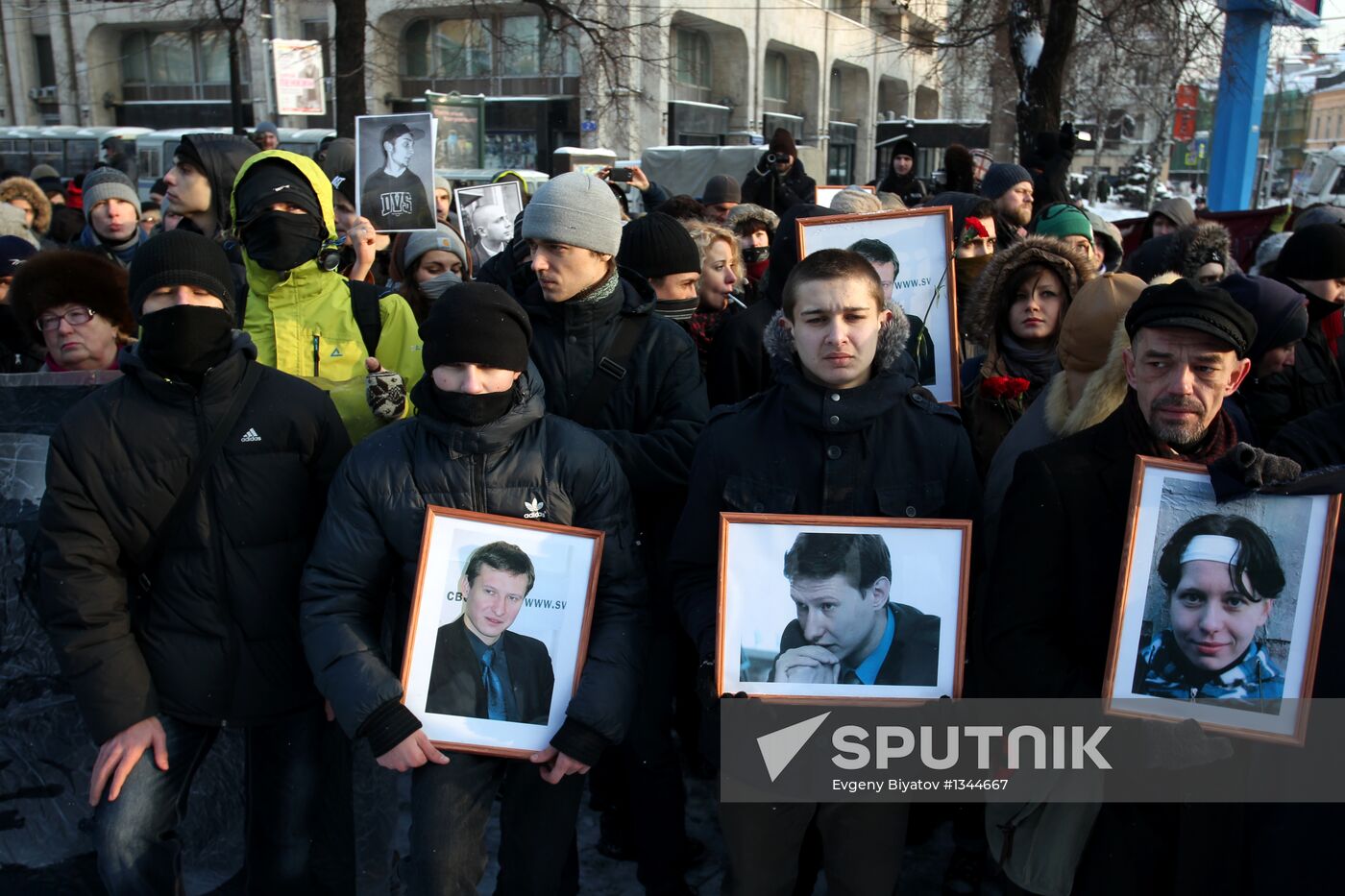 March in memory of Stanislav Markelov and Anastasia Baburova