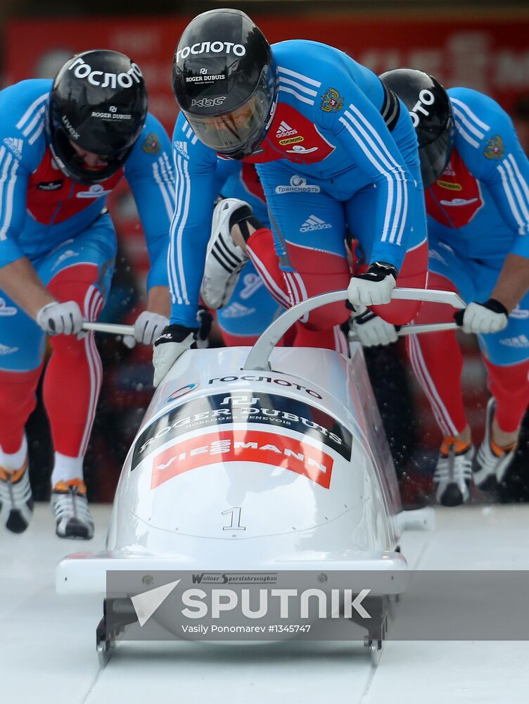 FIBT Bobsleigh and Skeleton European Championships. Day three