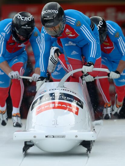 FIBT Bobsleigh and Skeleton European Championships. Day three