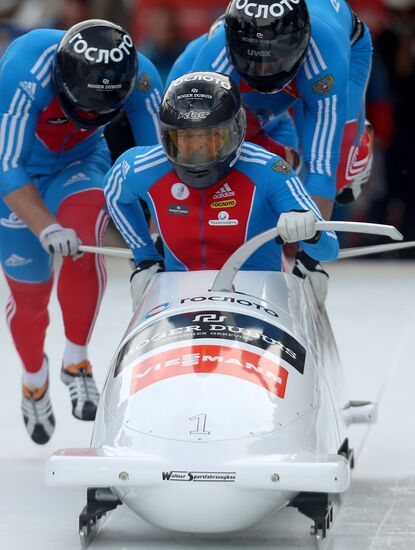 FIBT Bobsleigh and Skeleton European Championships. Day three