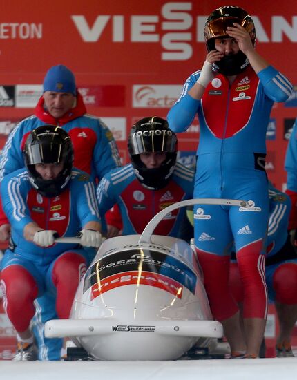 FIBT Bobsleigh and Skeleton European Championships. Day three