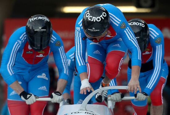 FIBT Bobsleigh and Skeleton European Championships. Day three