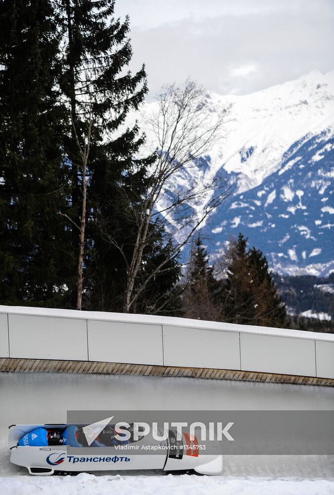 FIBT Bobsleigh and Skeleton European Championships. Day three