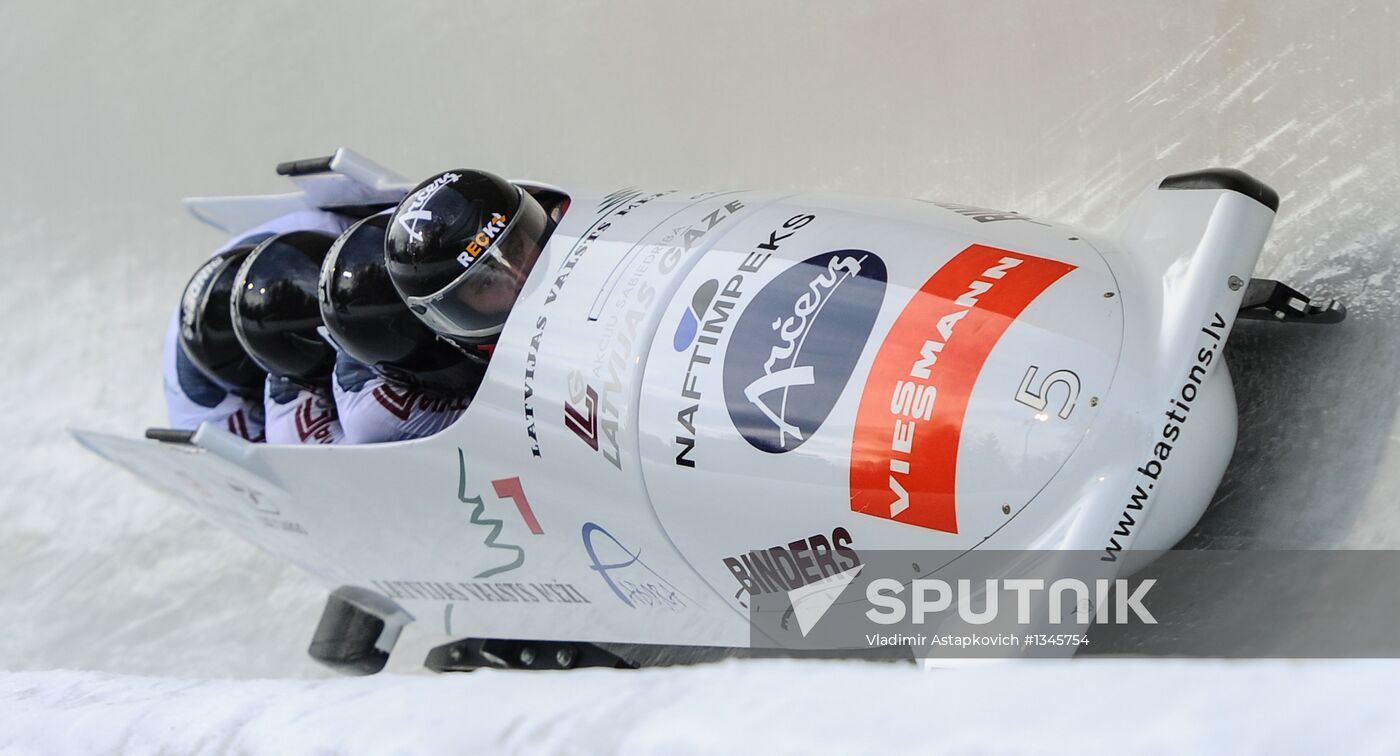 FIBT Bobsleigh and Skeleton European Championships. Day three