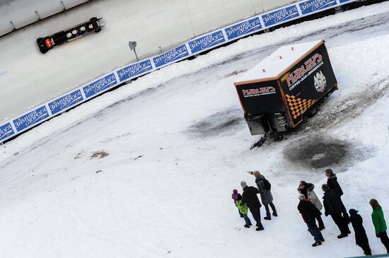 FIBT Bobsleigh and Skeleton European Championships. Day three