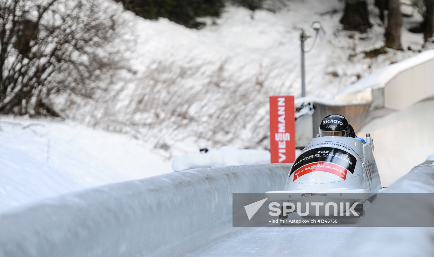 FIBT Bobsleigh and Skeleton European Championships. Day three