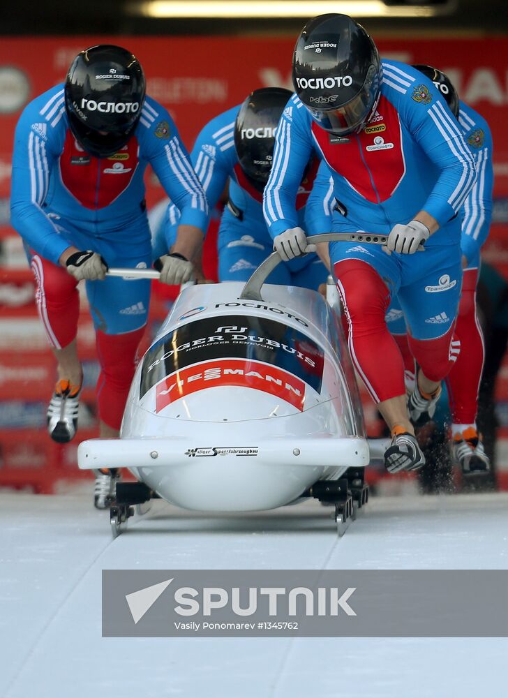 FIBT Bobsleigh and Skeleton European Championships. Day three