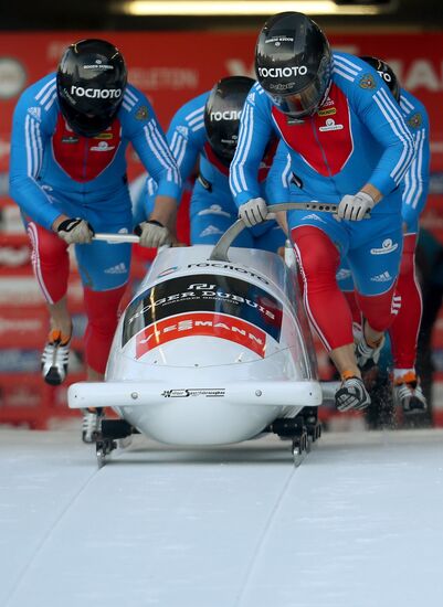 FIBT Bobsleigh and Skeleton European Championships. Day three