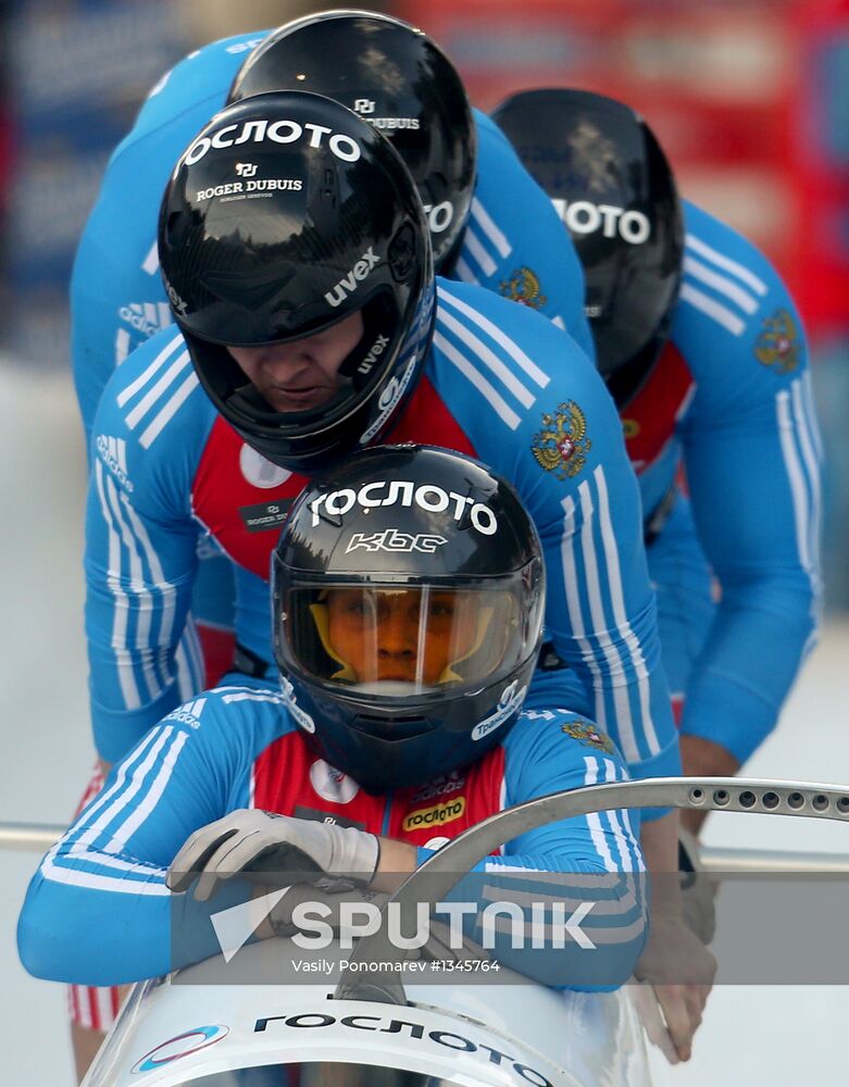 FIBT Bobsleigh and Skeleton European Championships. Day three