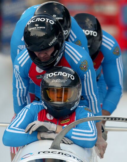 FIBT Bobsleigh and Skeleton European Championships. Day three