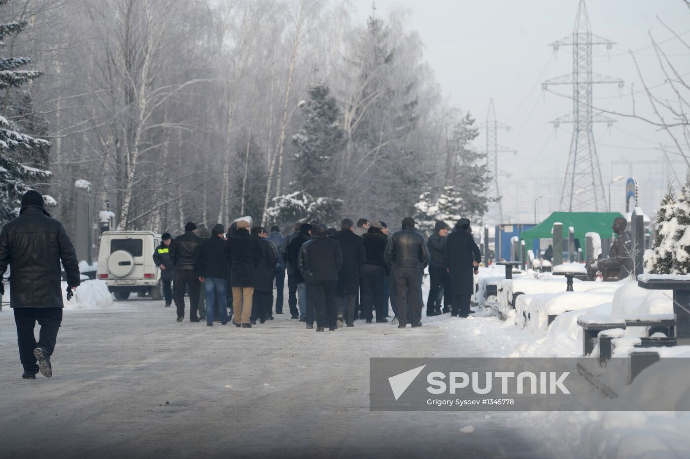 Grandpa (Ded) Khasan buried in Khovanskoye cemetery in Moscow