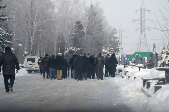 Grandpa (Ded) Khasan buried in Khovanskoye cemetery in Moscow