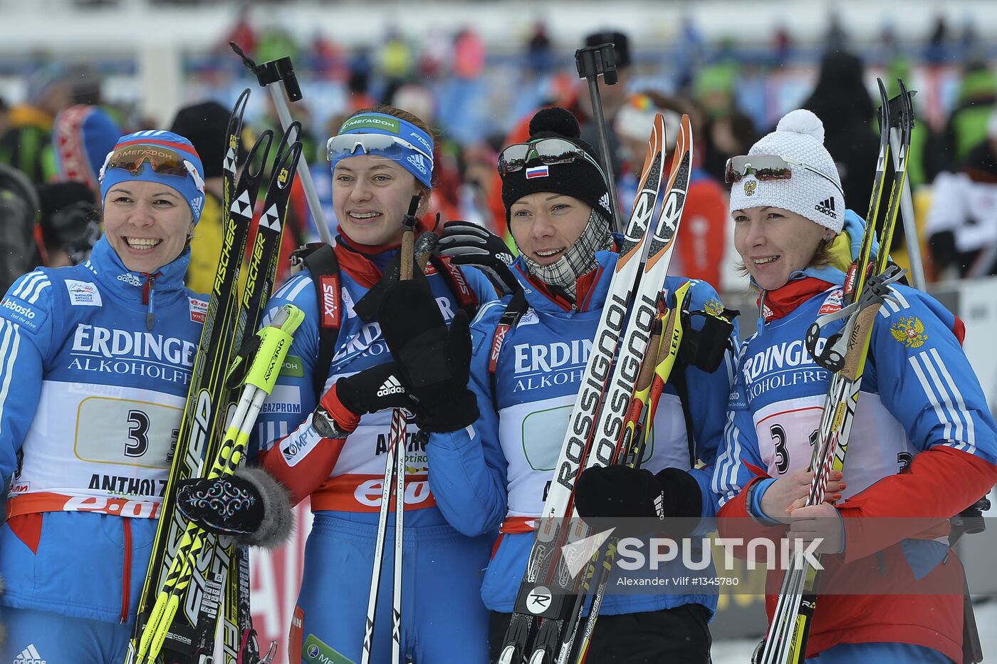 Biathlon 6th stage of World Cup. Women's Relay