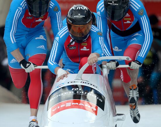 FIBT Bobsleigh and Skeleton European Championships. Day three