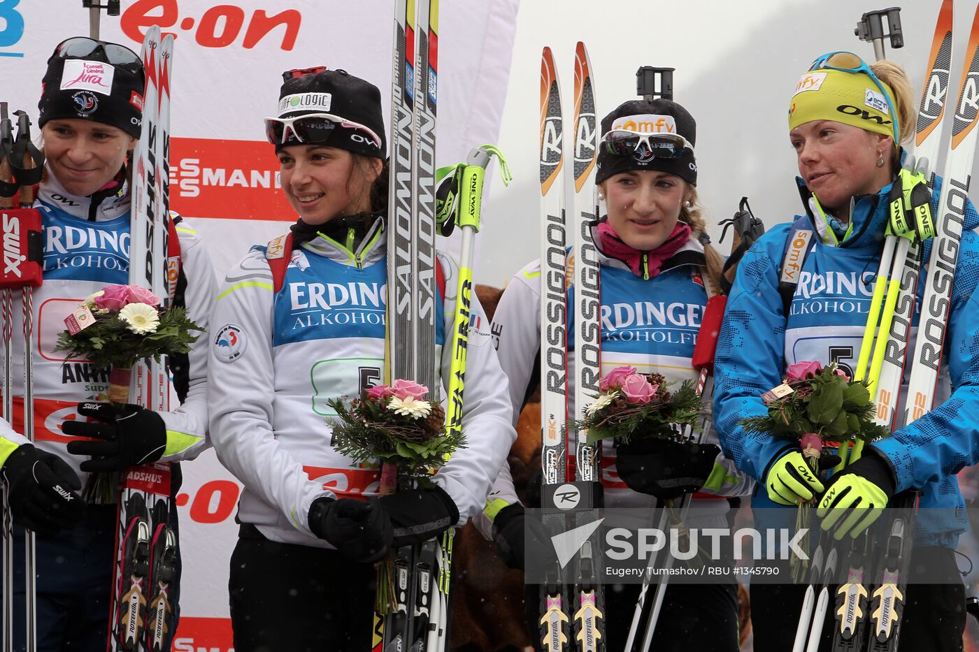 Biathlon 6th stage of World Cup. Women's Relay