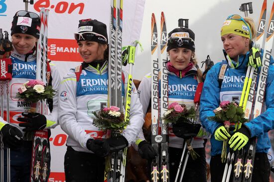 Biathlon 6th stage of World Cup. Women's Relay