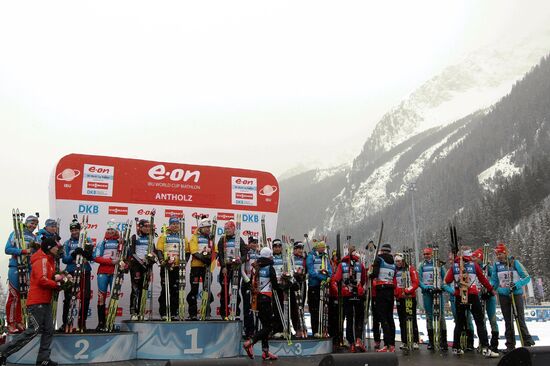 Biathlon 6th stage of World Cup. Women's Relay