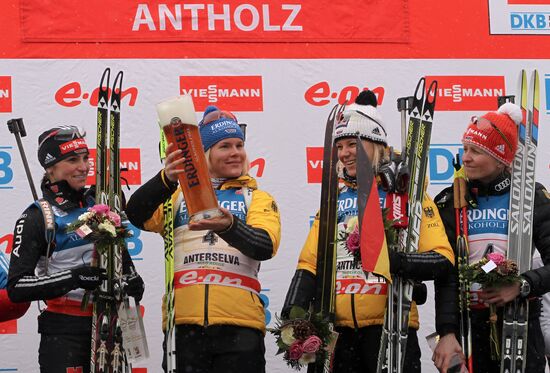 Biathlon 6th stage of World Cup. Women's Relay