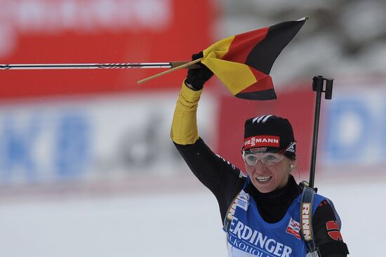 Biathlon 6th stage of World Cup. Women's Relay