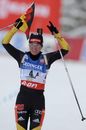 Biathlon 6th stage of World Cup. Women's Relay