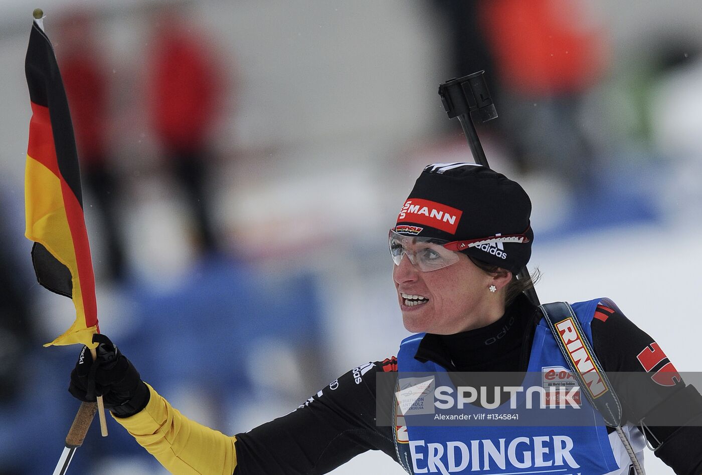 Biathlon 6th stage of World Cup. Women's Relay