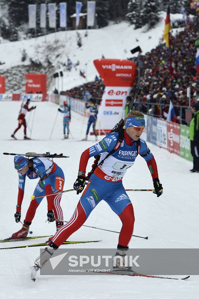 Biathlon 6th stage of World Cup. Women's Relay