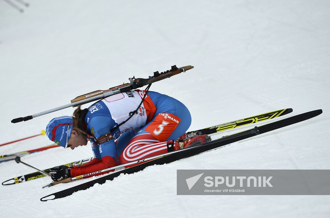 Biathlon 6th stage of World Cup. Women's Relay