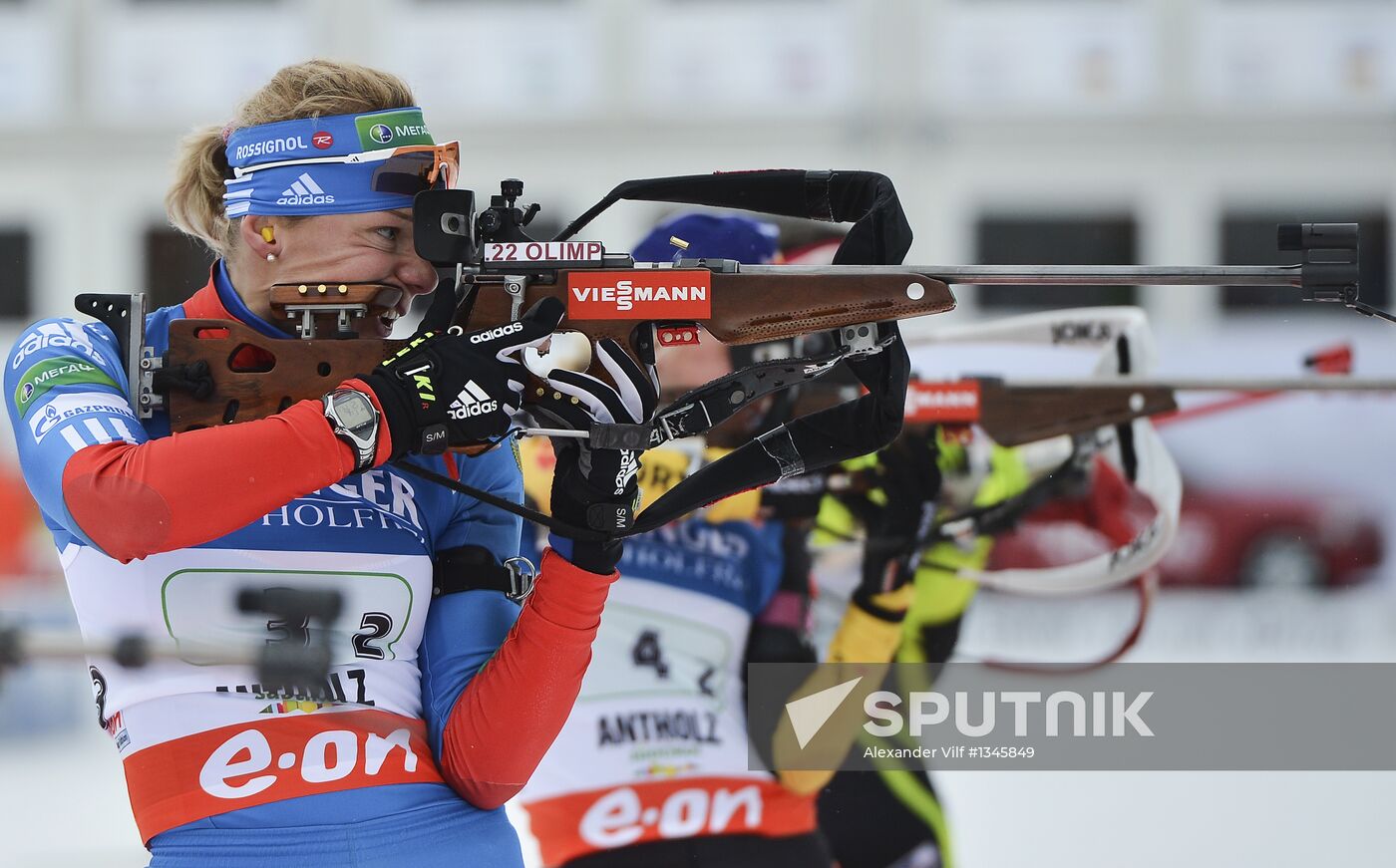 Biathlon 6th stage of World Cup. Women's Relay