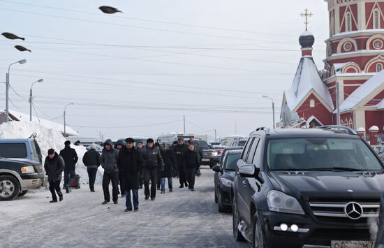 Grandpa (Ded) Khasan buried in Khovanskoye cemetery in Moscow