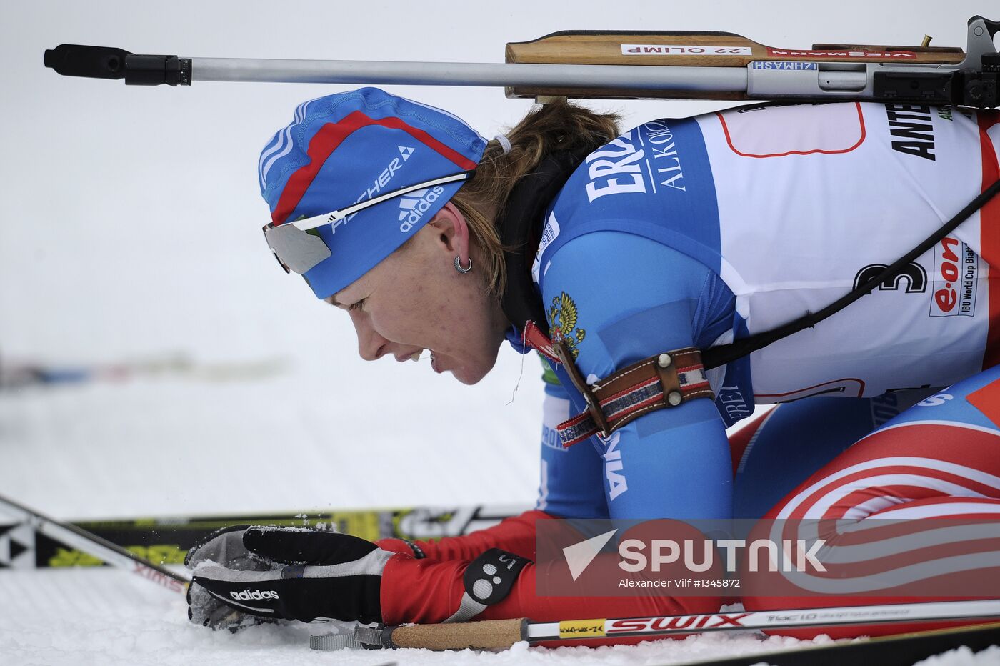 Biathlon 6th stage of World Cup. Women's Relay