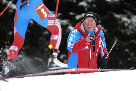 Biathlon 6th stage of World Cup. Women's Relay