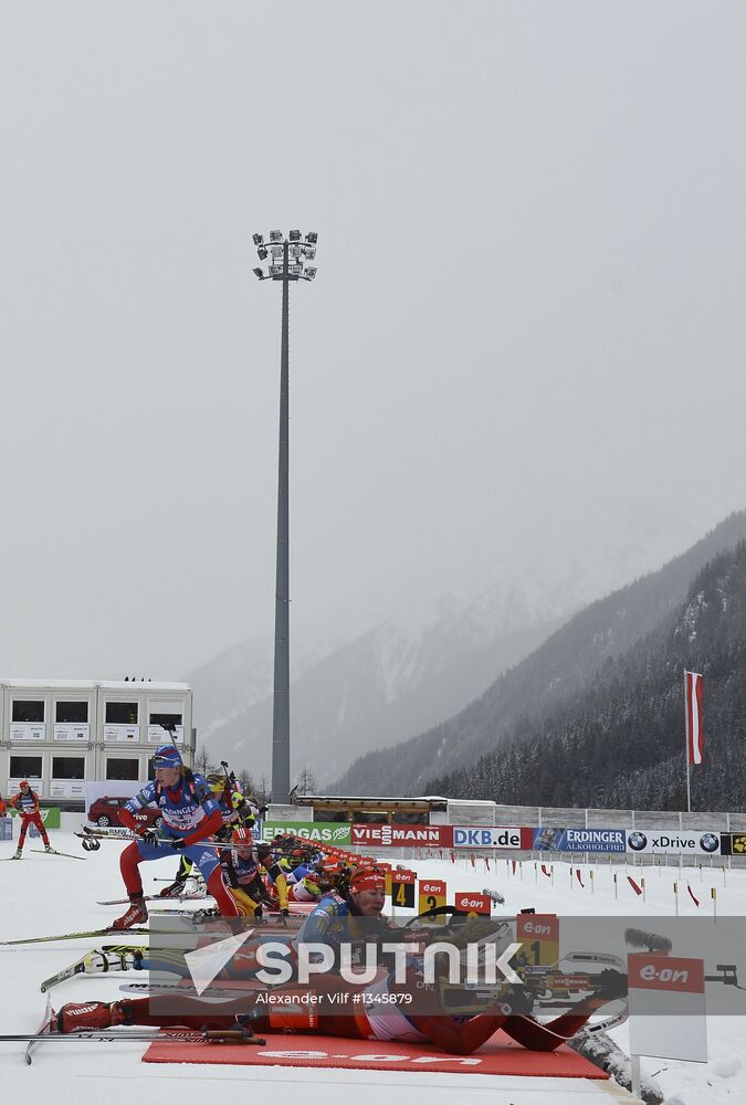 Biathlon 6th stage of World Cup. Women's Relay