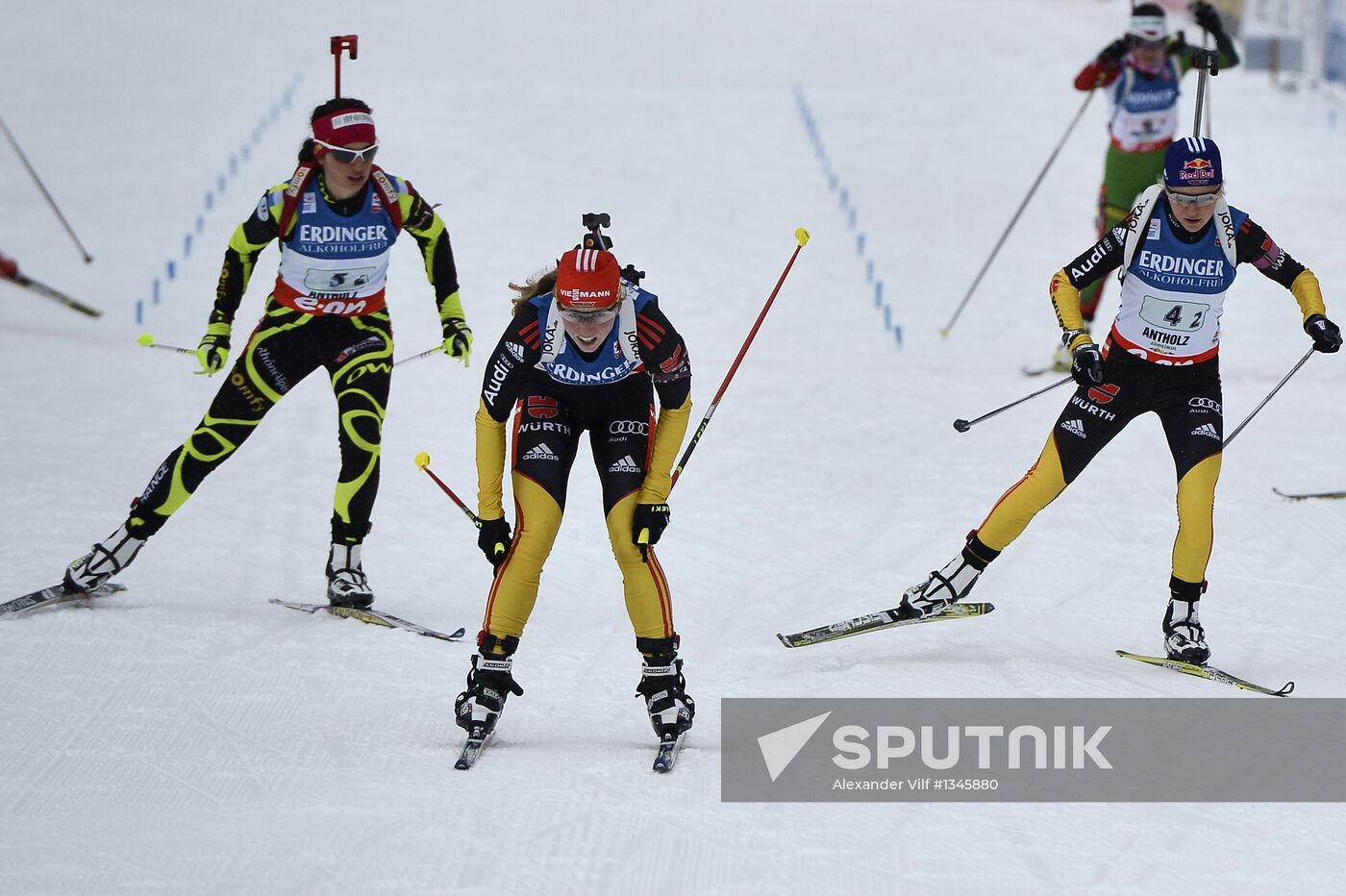 Biathlon 6th stage of World Cup. Women's Relay