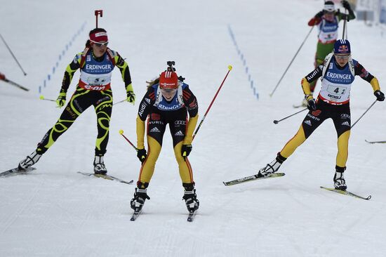 Biathlon 6th stage of World Cup. Women's Relay