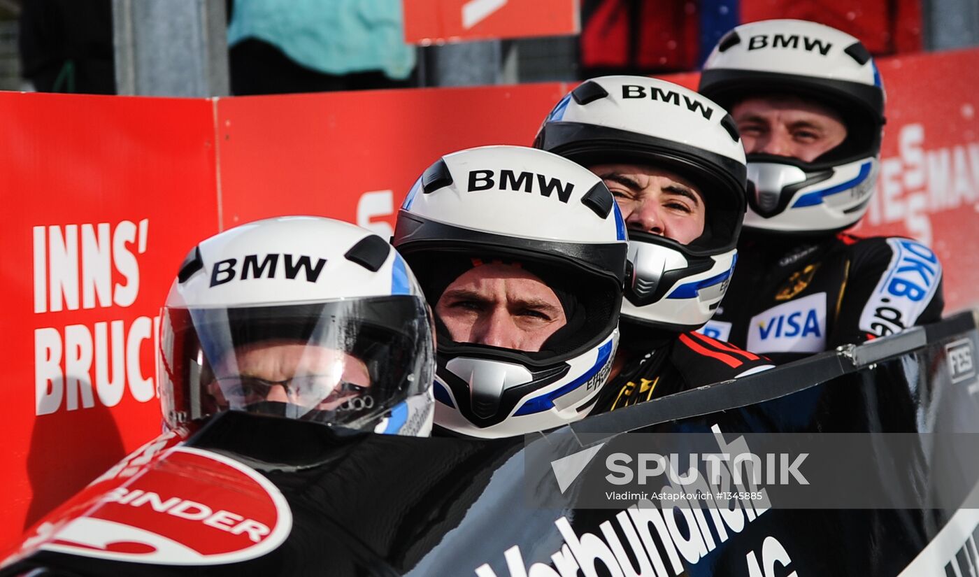 FIBT Bobsleigh and Skeleton European Championships. Day three